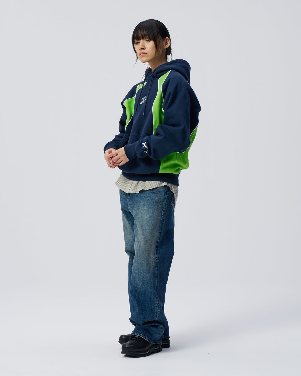 Raglan Paneled Hoodie