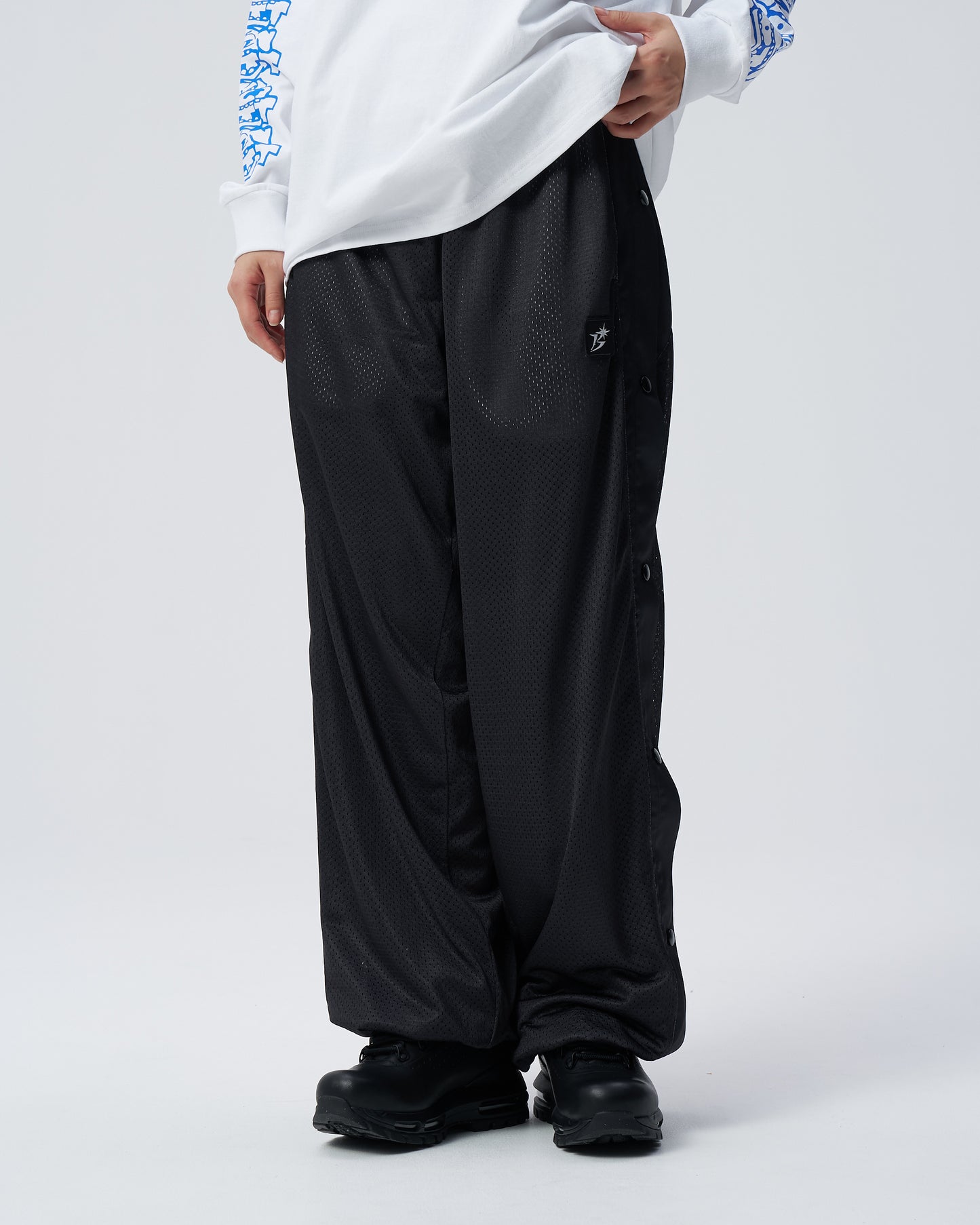 Side Snap Mesh Pant