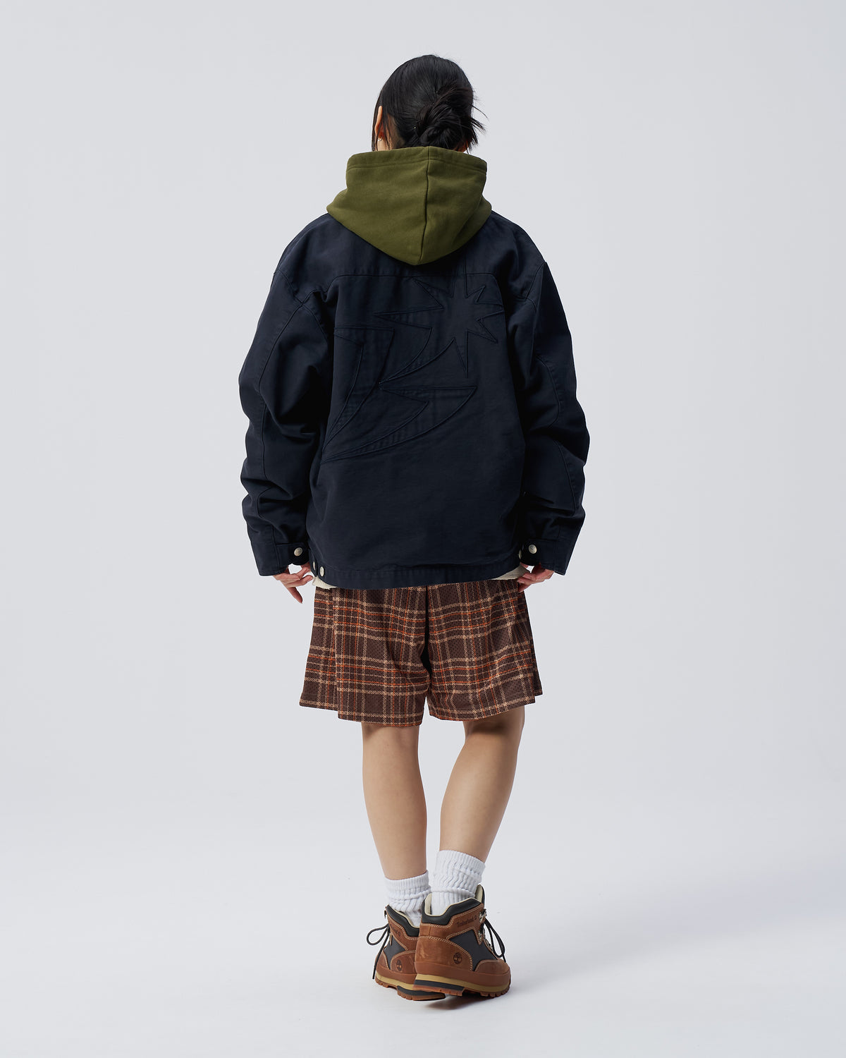 Washed B Logo Work Jacket