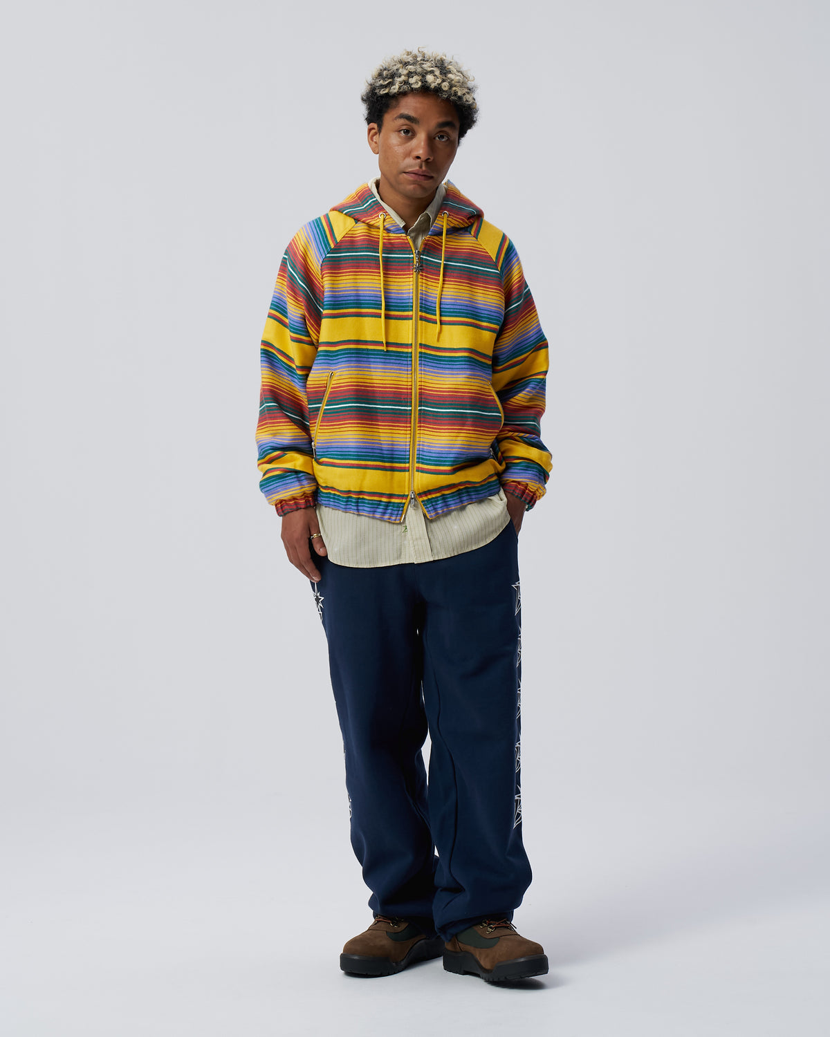 Serape Raglan Zip Hoodie