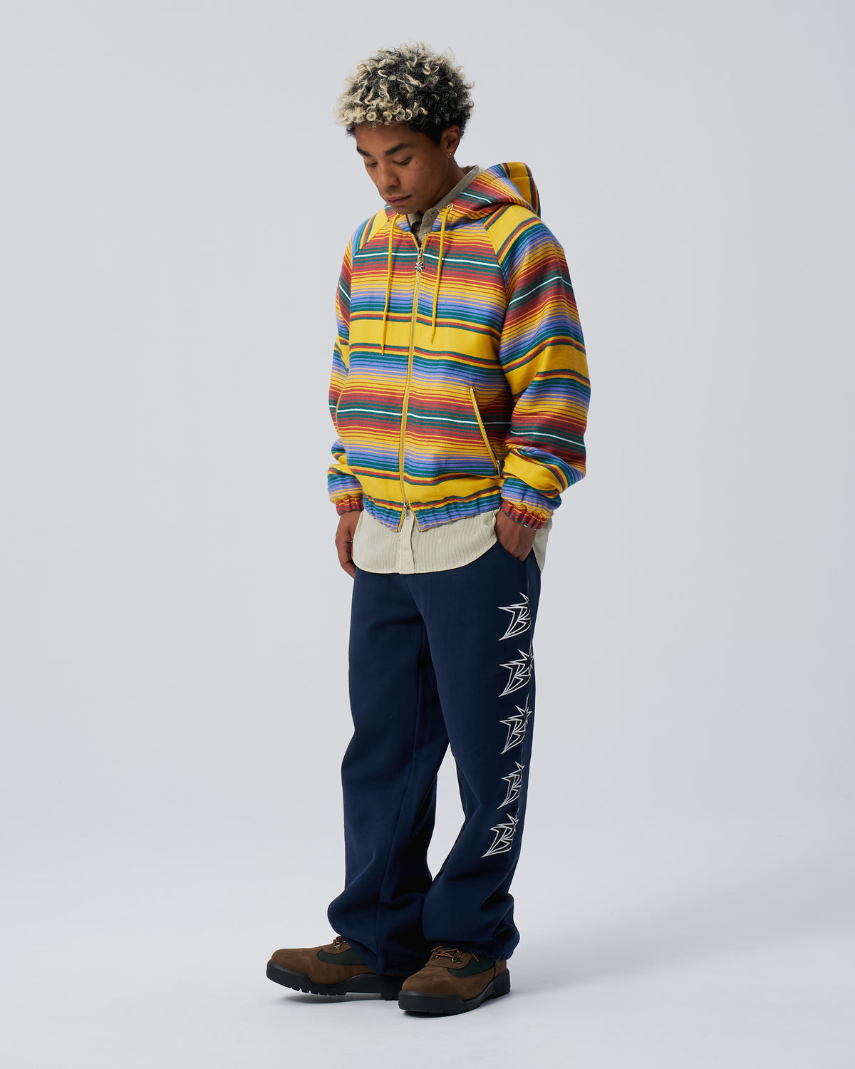Serape Raglan Zip Hoodie