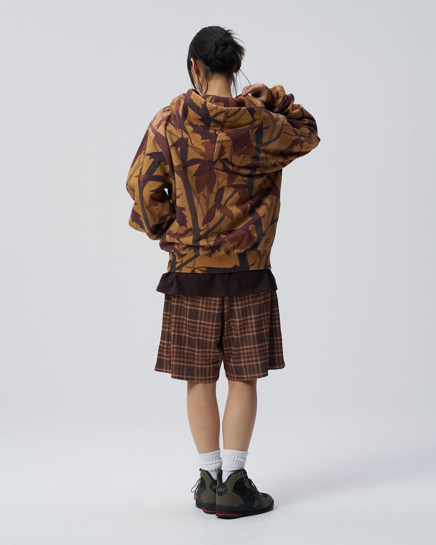 Washed Tree Camo Zip Hoodie