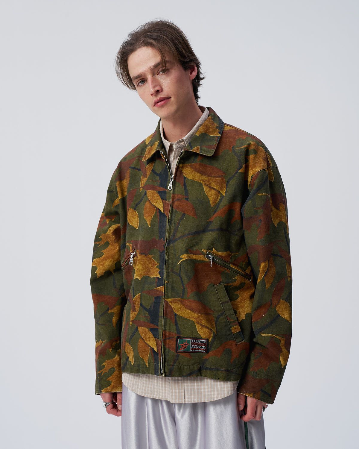 Washed B Logo Work Jacket