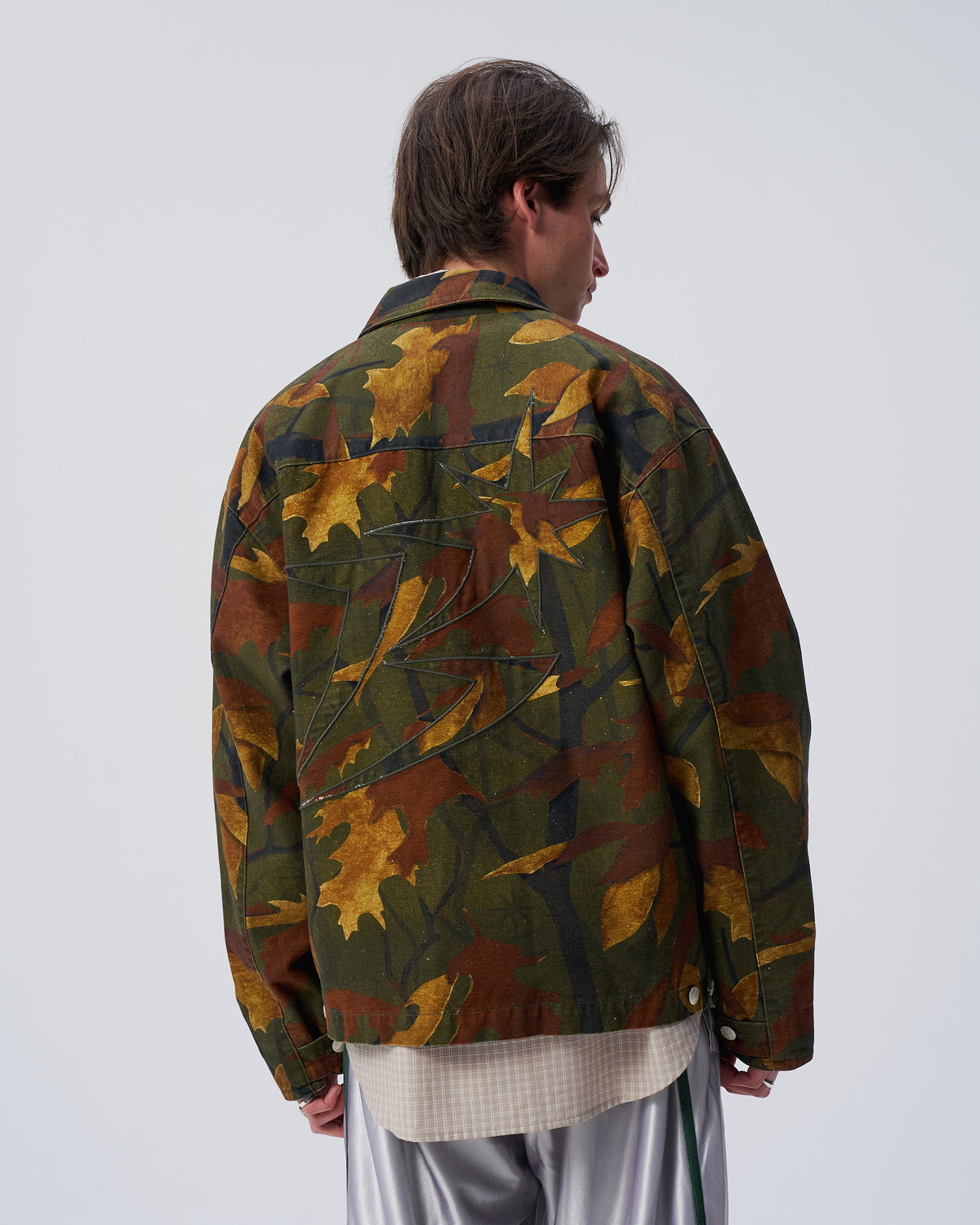Washed B Logo Work Jacket
