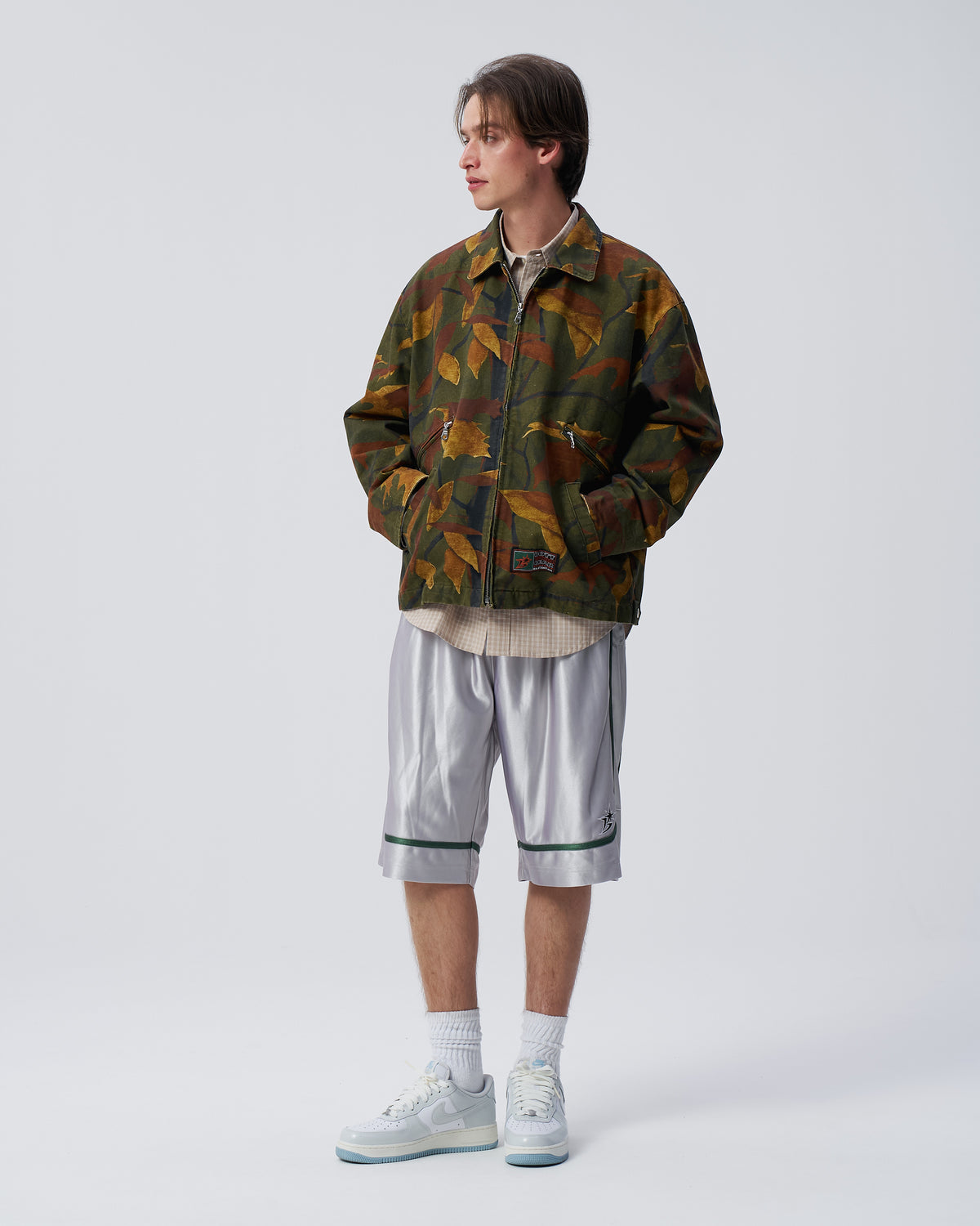 Washed B Logo Work Jacket