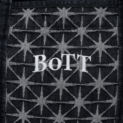 Sparkle Monogram Denim Tote Bag