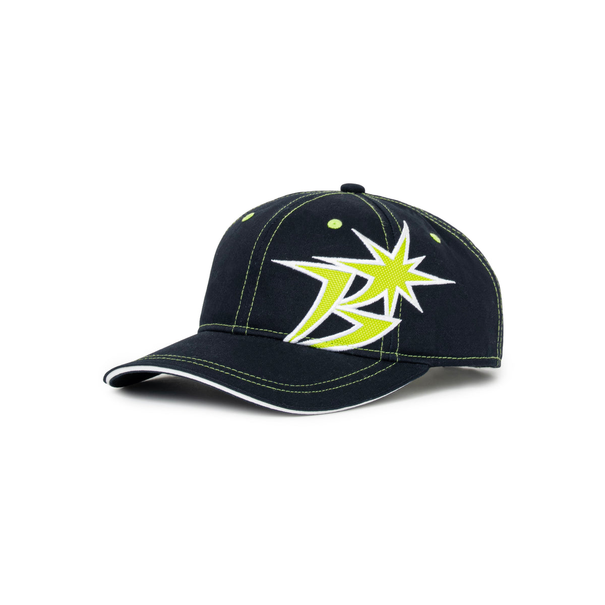 B Logo Contrast Stitch 6-Panel Cap
