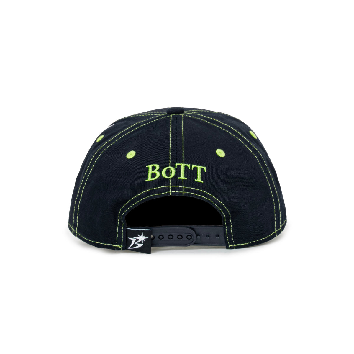 B Logo Contrast Stitch 6-Panel Cap