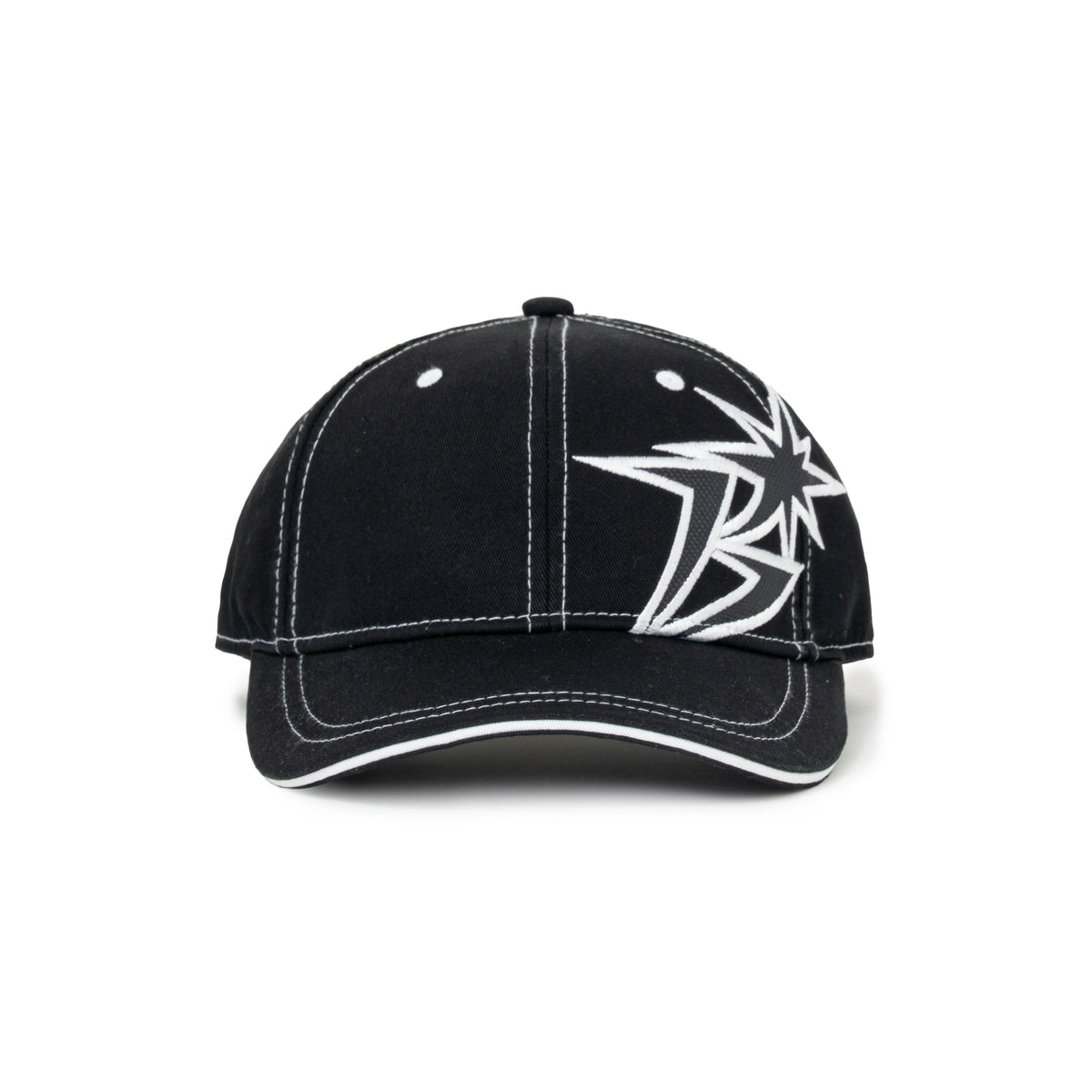 B Logo Contrast Stitch 6-Panel Cap