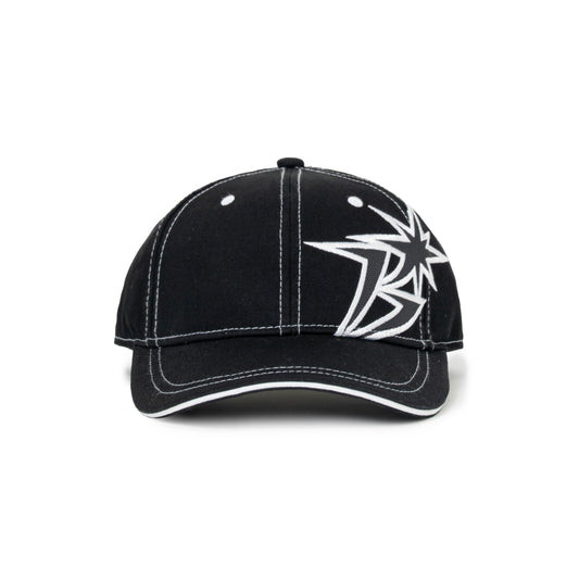 B Logo Contrast Stitch 6-Panel Cap