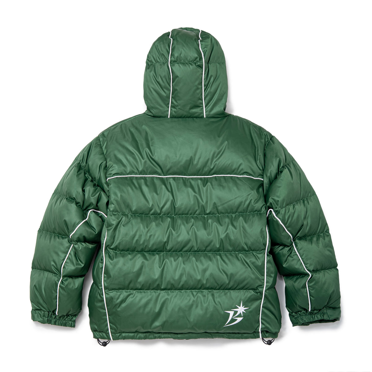 B Logo Hooded Down Jacket