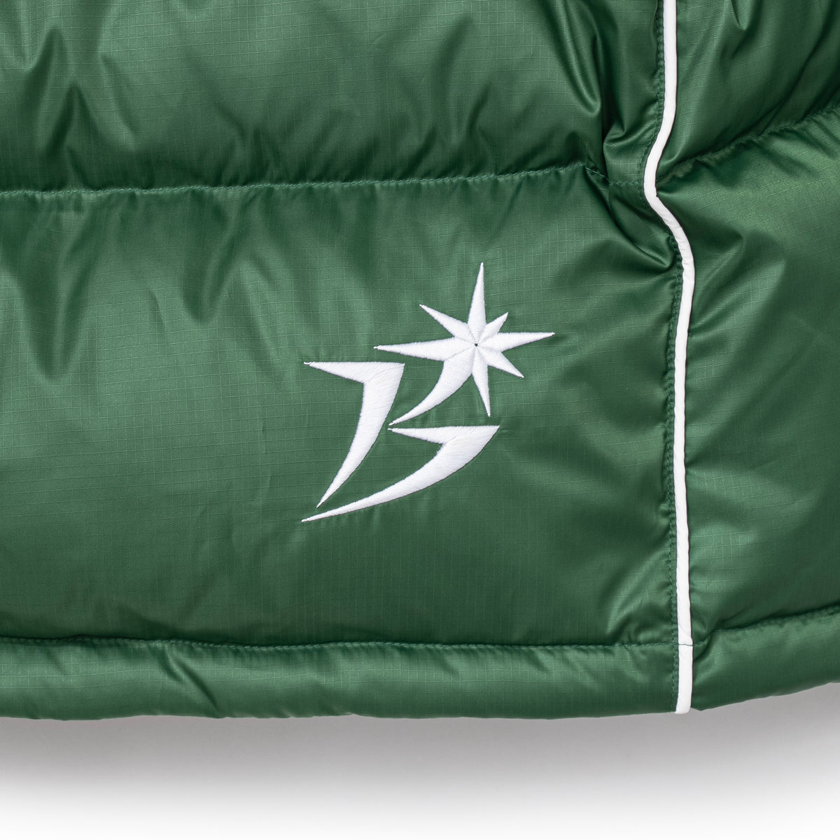 B Logo Hooded Down Jacket