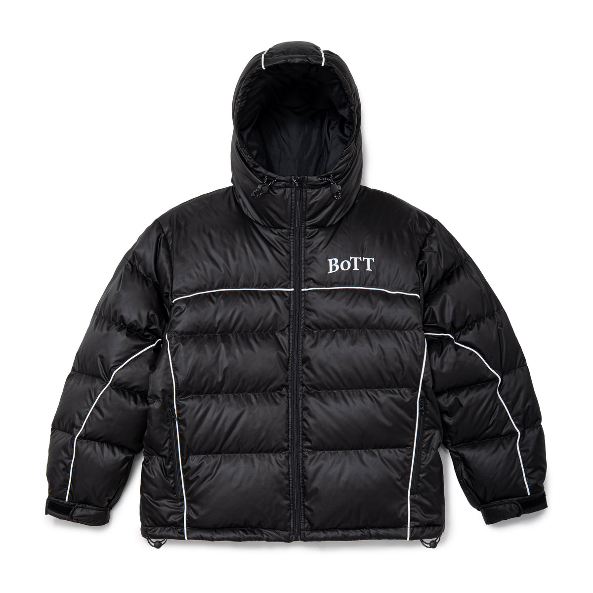 B Logo Hooded Down Jacket