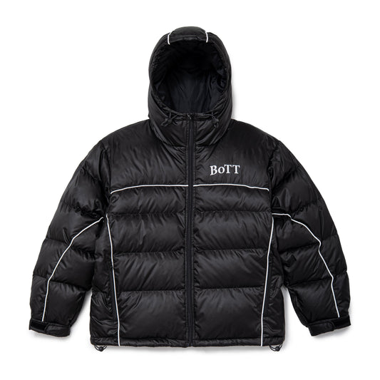 B Logo Hooded Down Jacket