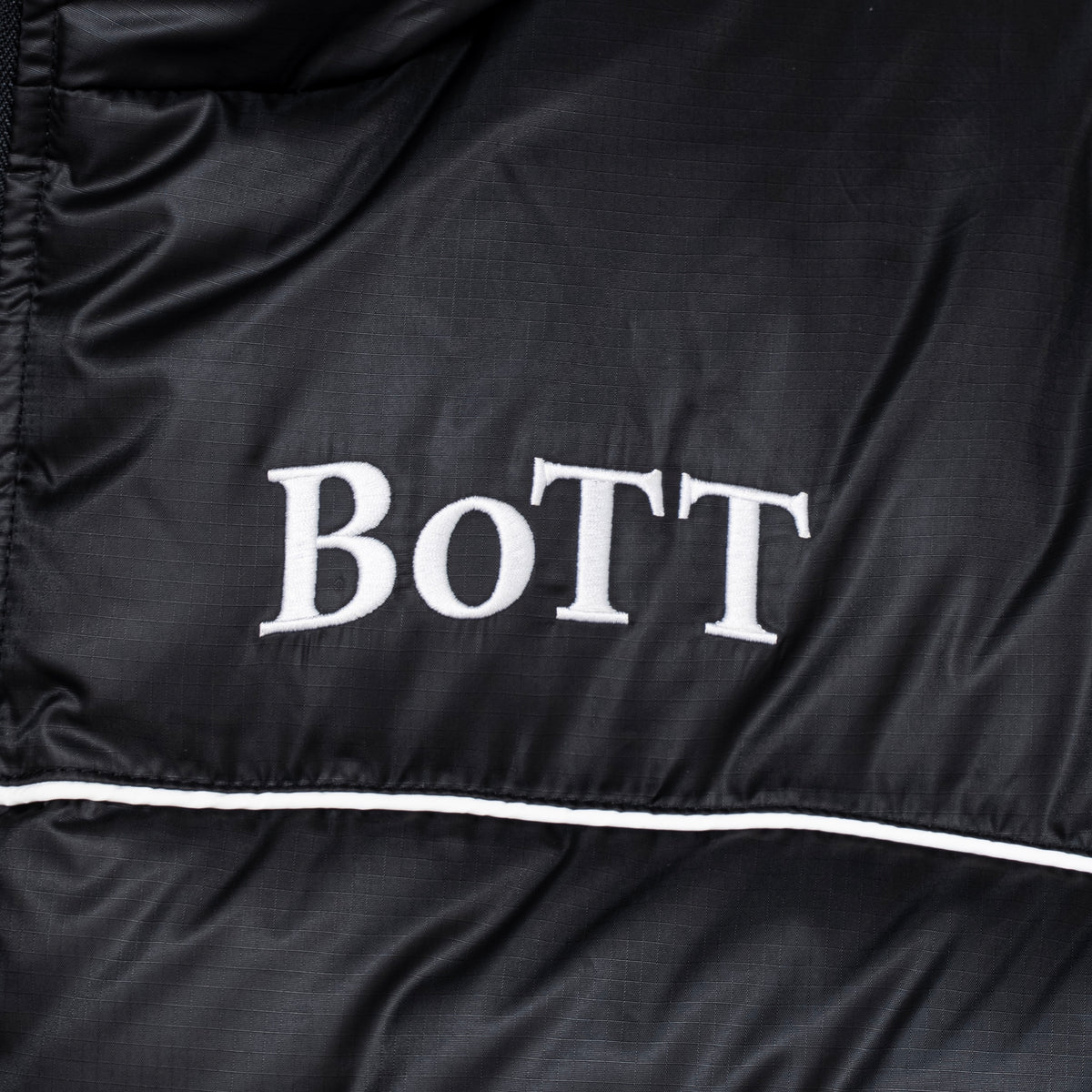 B Logo Hooded Down Jacket