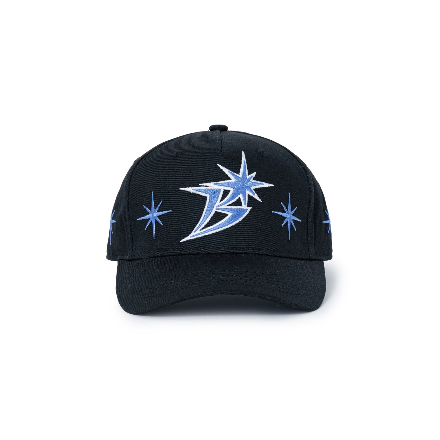 B Logo Sparkle Structured 5-Panel Cap