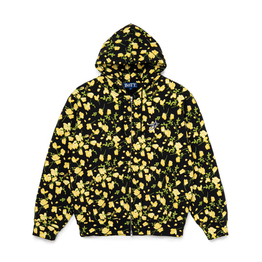 Flower Zip Hoodie