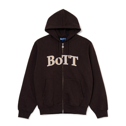 OG Logo Zip Hoodie - Brown