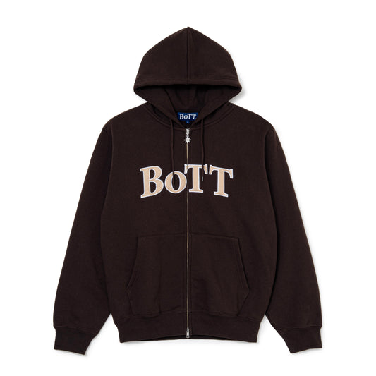 OG Logo Zip Hoodie - Brown