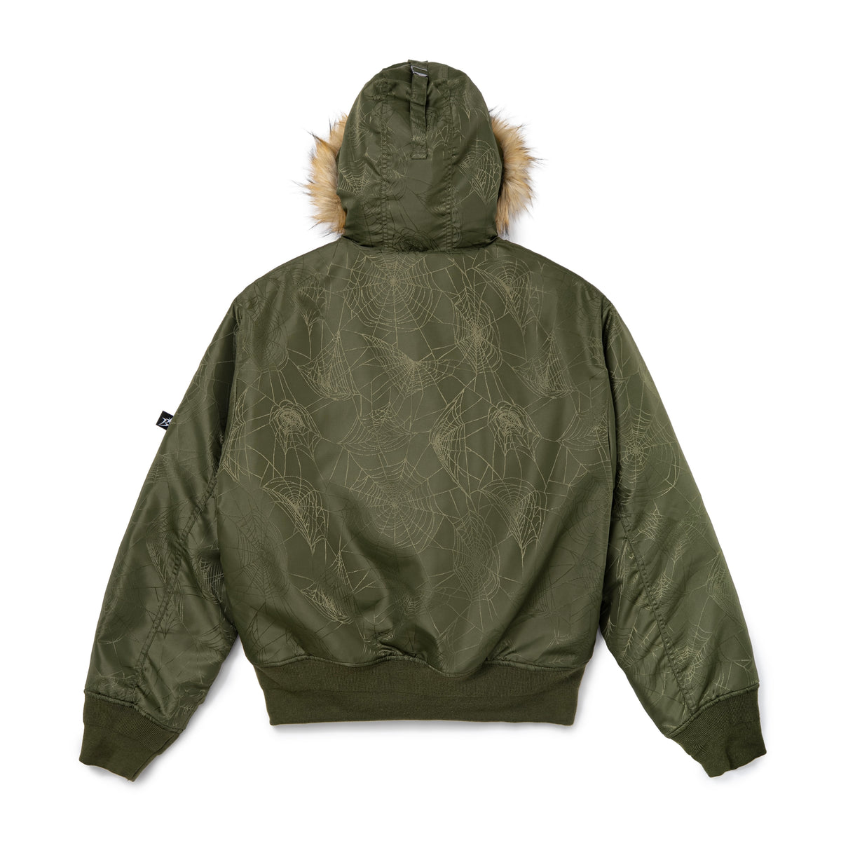 Hooded Jacquard Bomber Jacket
