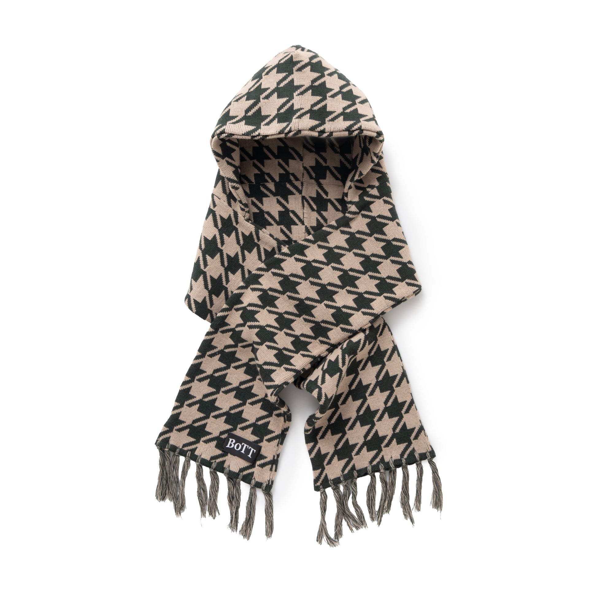 Houndstooth Hooded Scarf – BoTT 