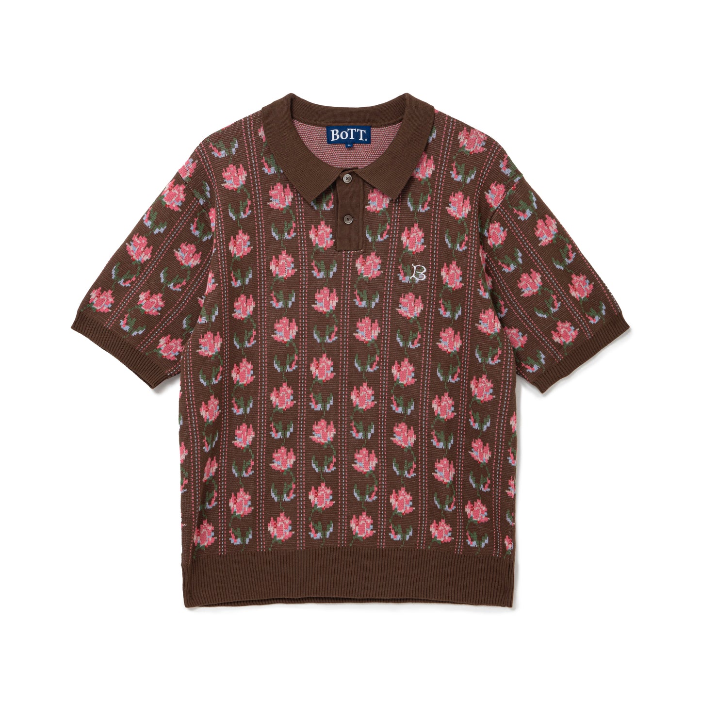 Flower S/S Knit Polo
