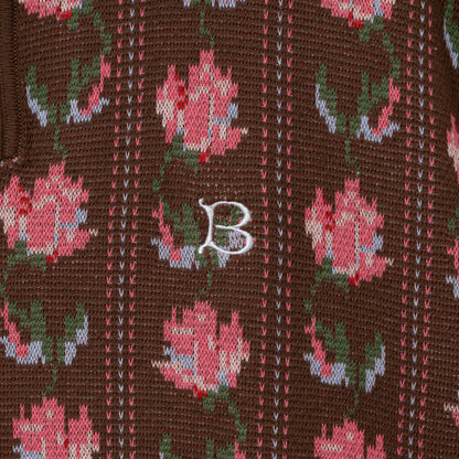 Flower S/S Knit Polo