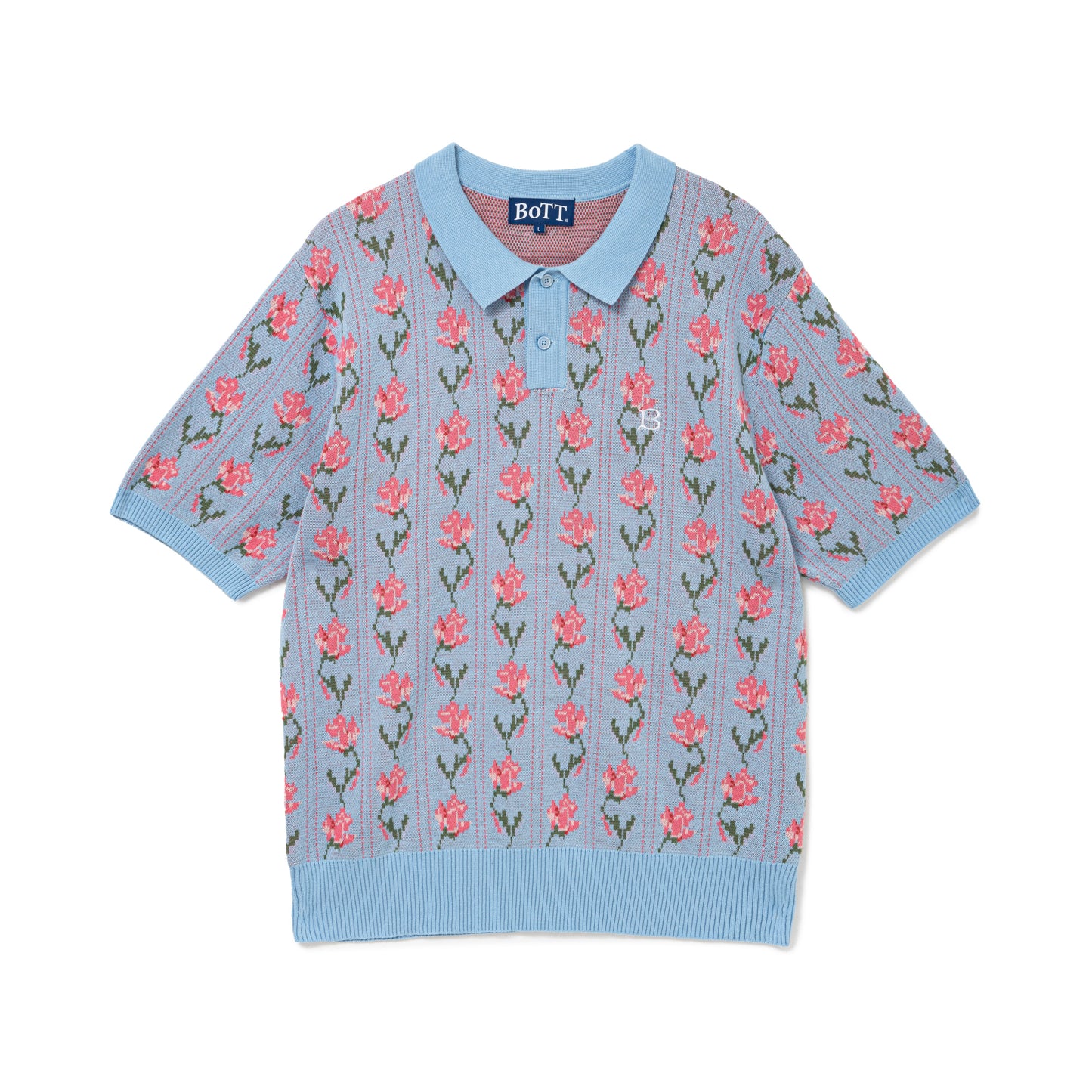 Flower S/S Knit Polo