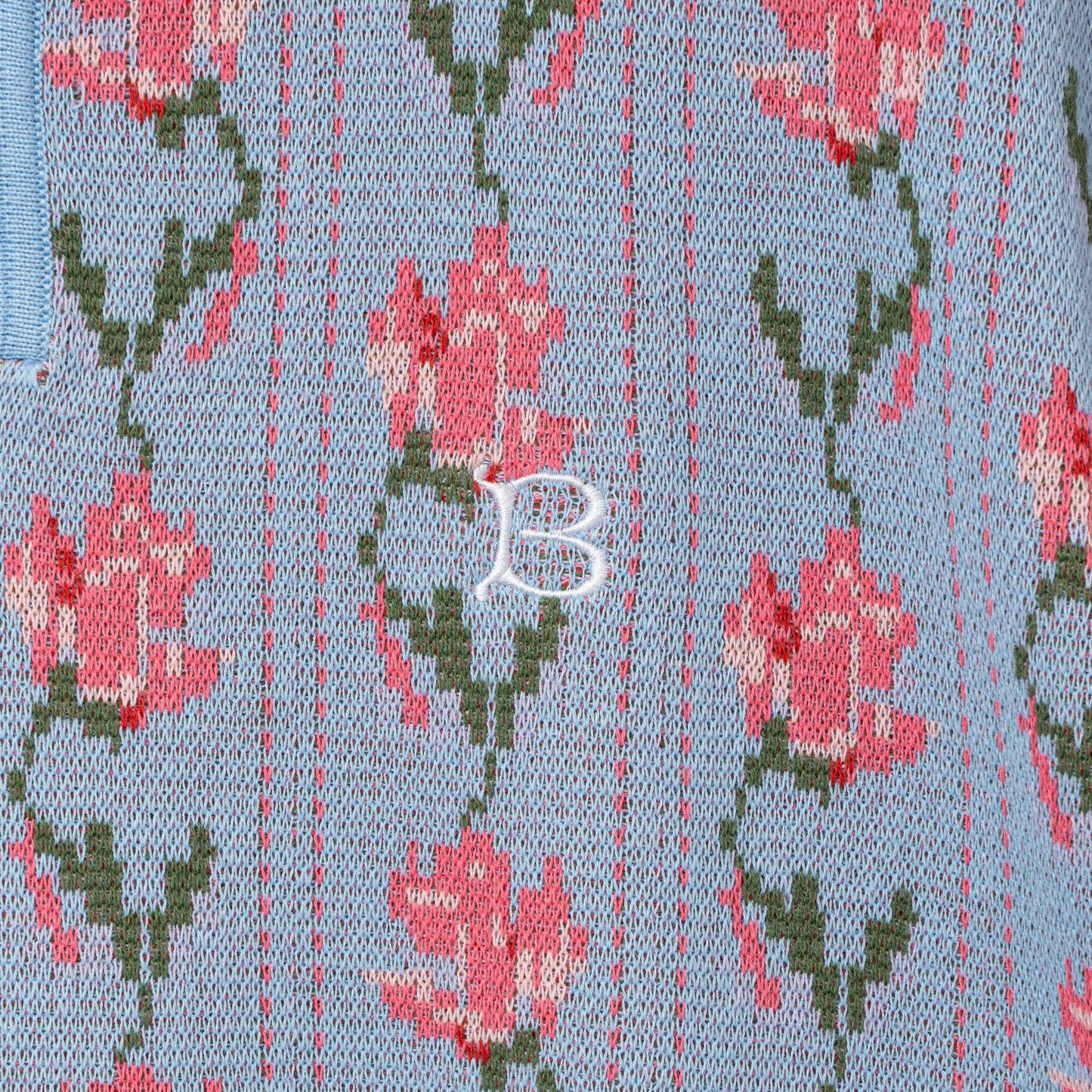 Flower S/S Knit Polo