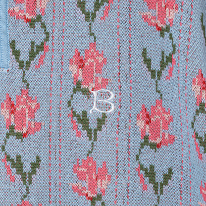 Flower S/S Knit Polo