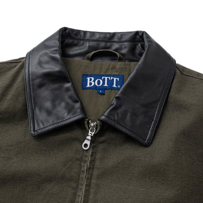 Leather Collar Work Jacket
