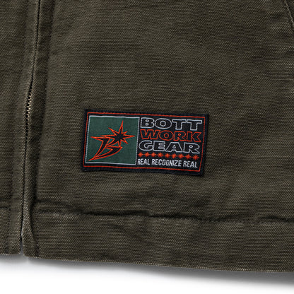 Leather Collar Work Jacket