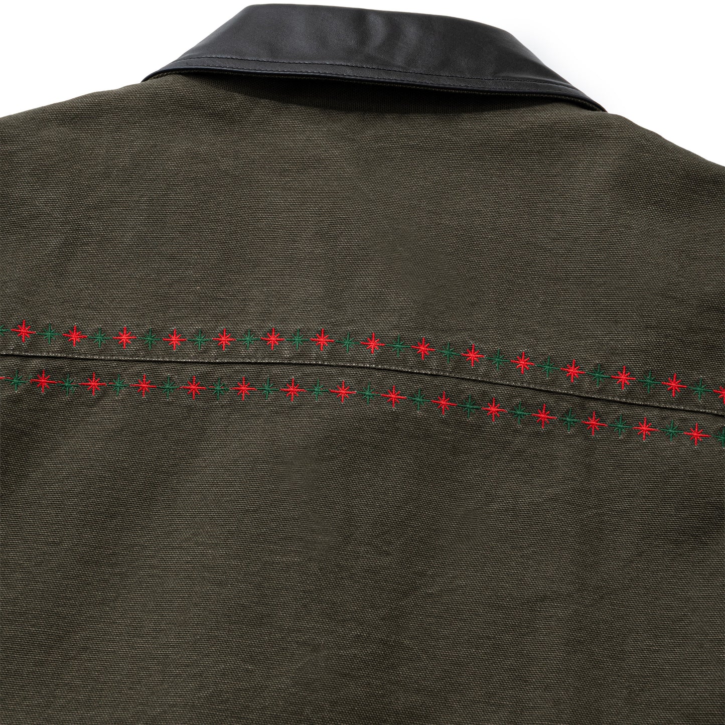 Leather Collar Work Jacket