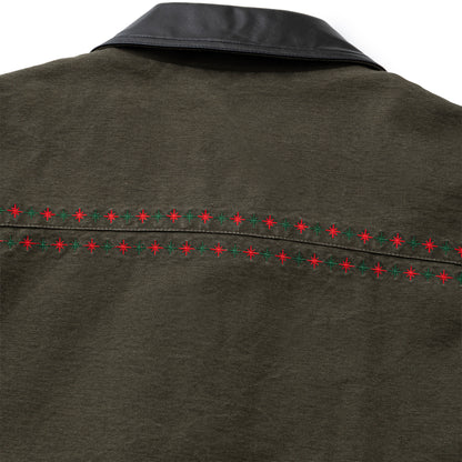 Leather Collar Work Jacket