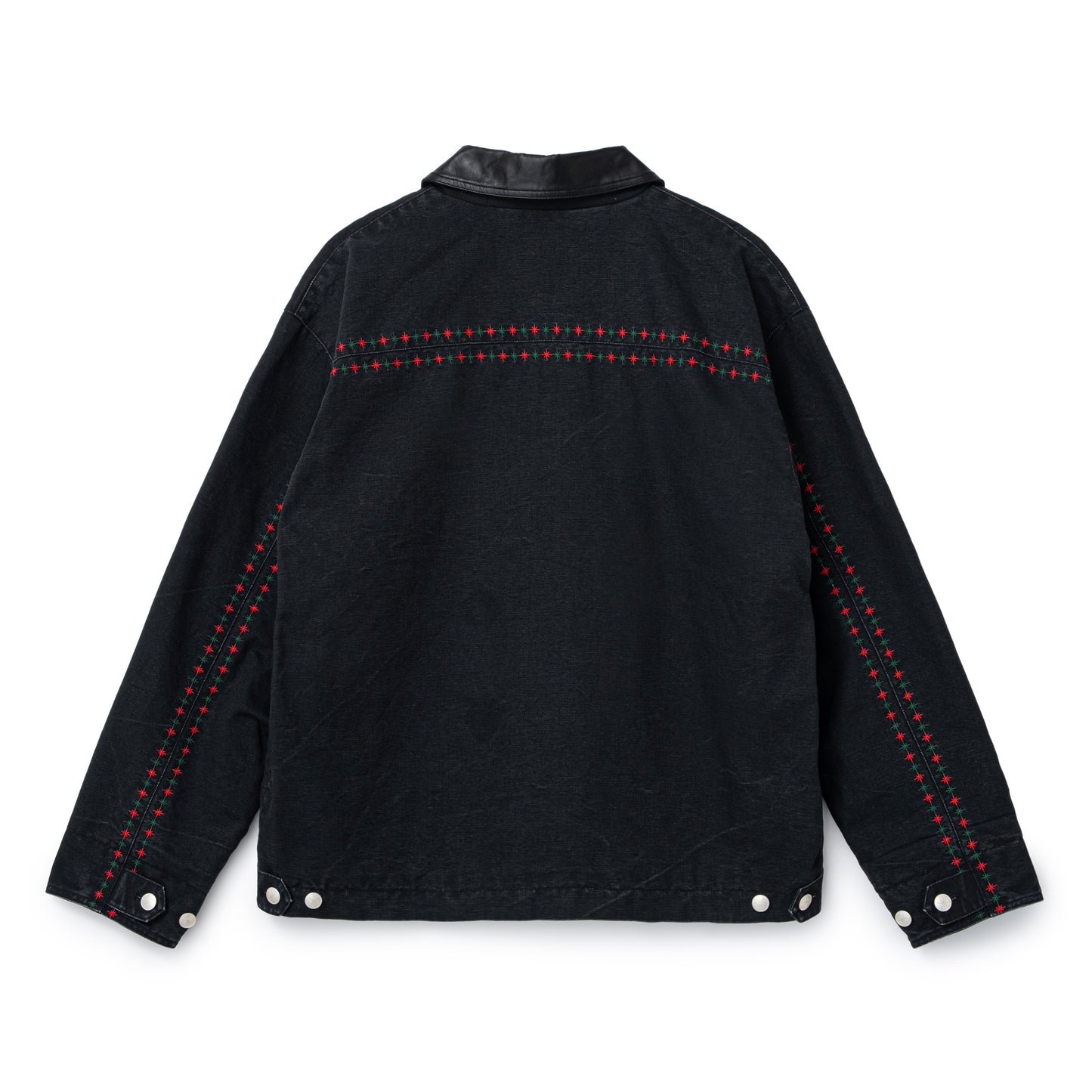 Leather Collar Work Jacket