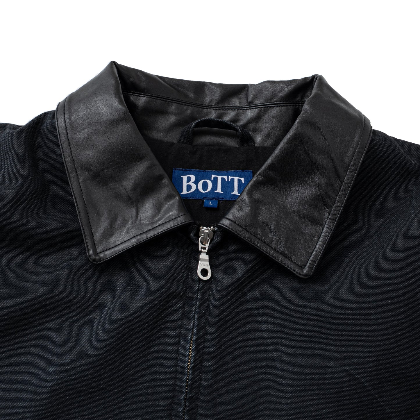 Leather Collar Work Jacket