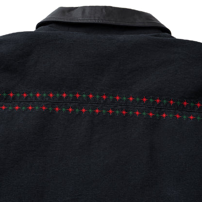 Leather Collar Work Jacket