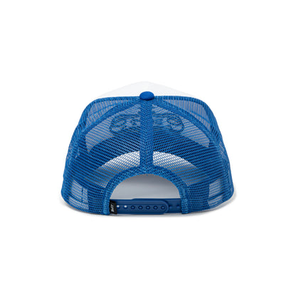 Luxe Logo Mesh-Back 5-Panel Trucker Cap