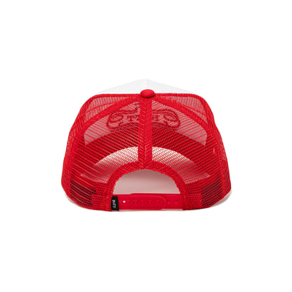 Luxe Logo Mesh-Back 5-Panel Trucker Cap