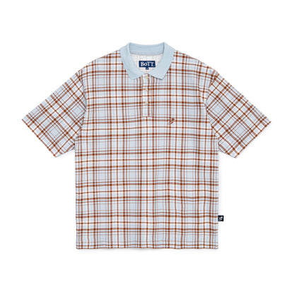 Plaid S/S Polo Shirt