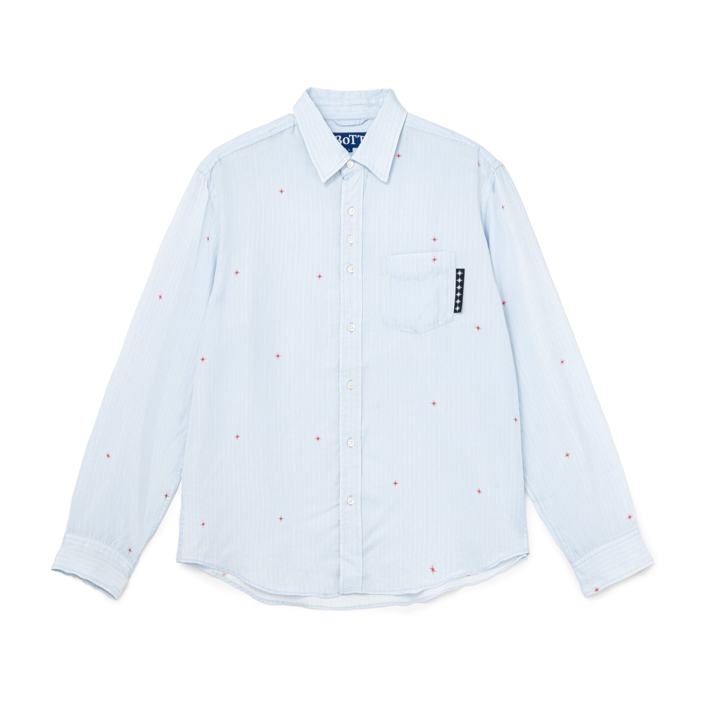 Printed Sparkle Striped Shirt