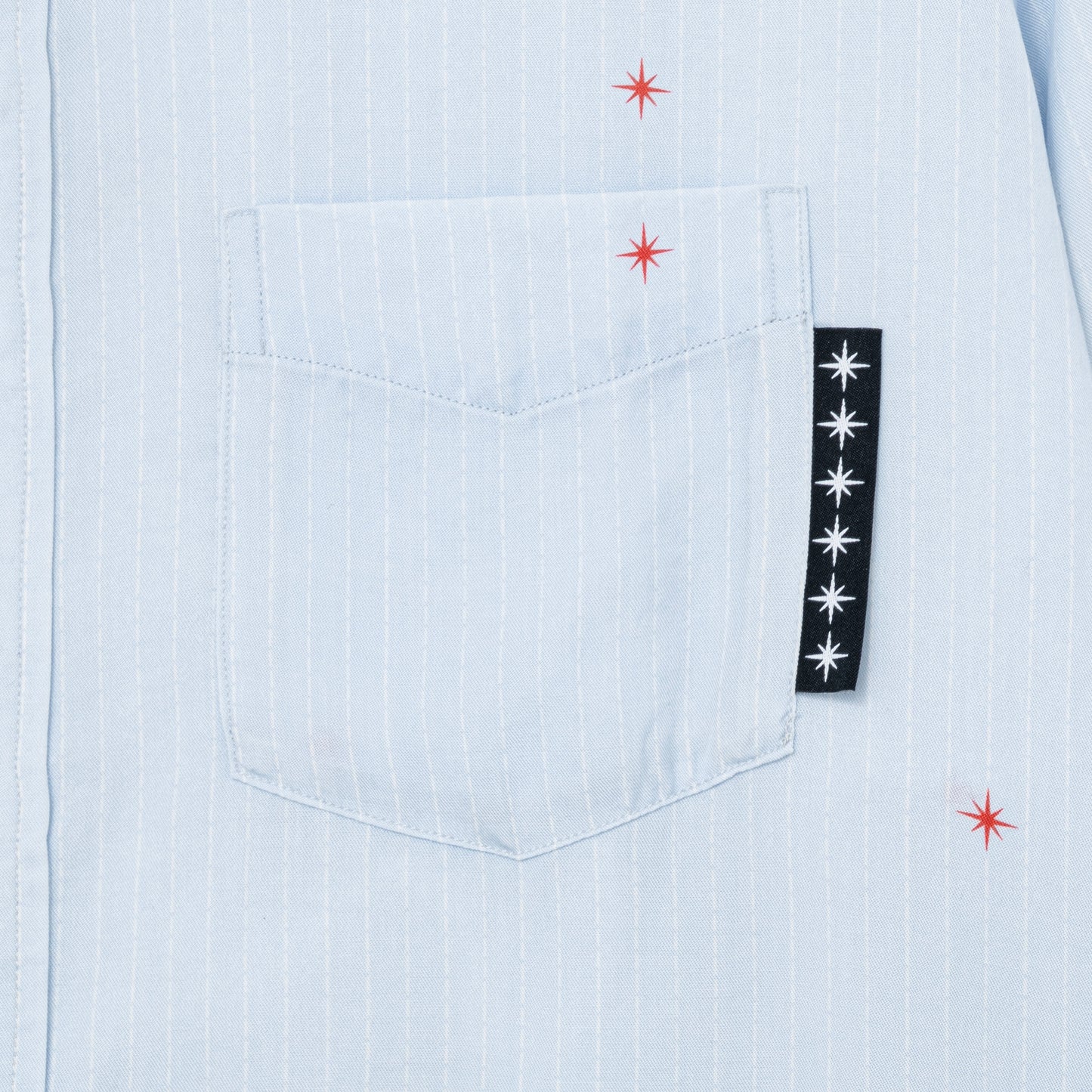 Printed Sparkle Striped Shirt