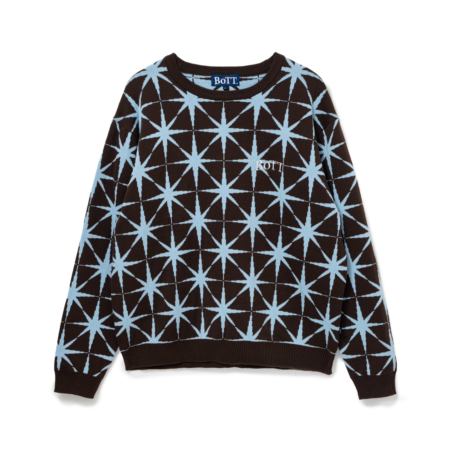 Sparkle Jacquard Knit Sweater