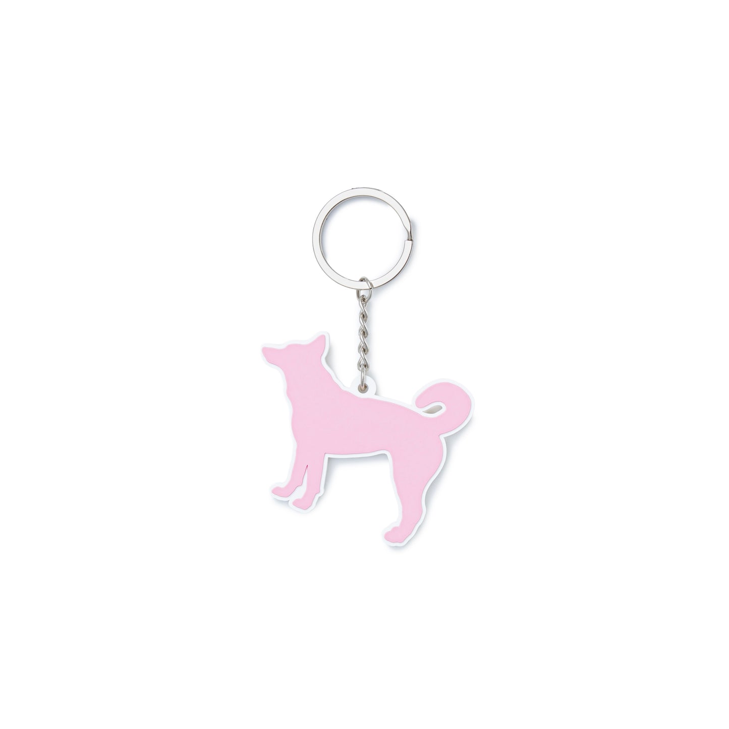 Star Dog Rubber Keychain