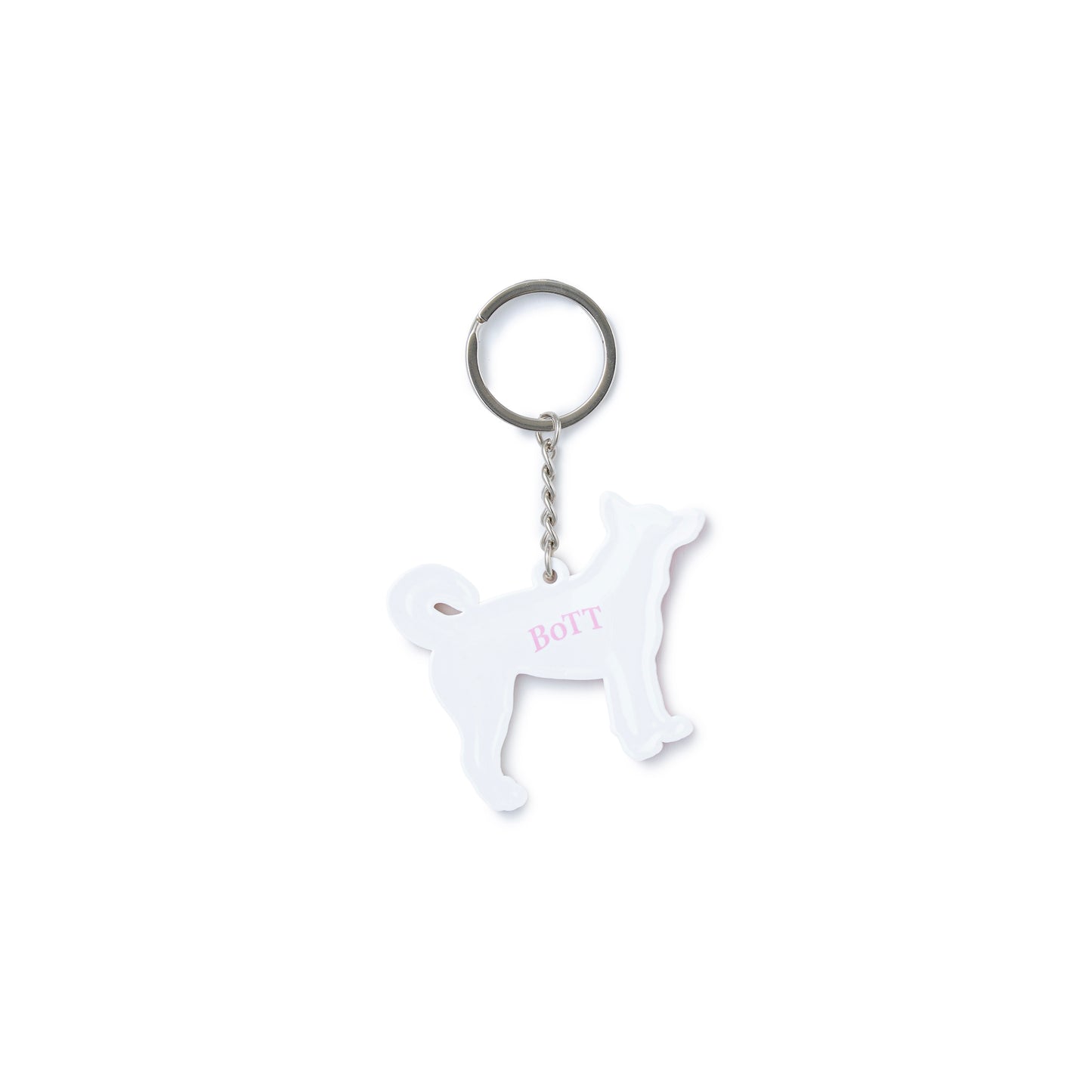 Star Dog Rubber Keychain