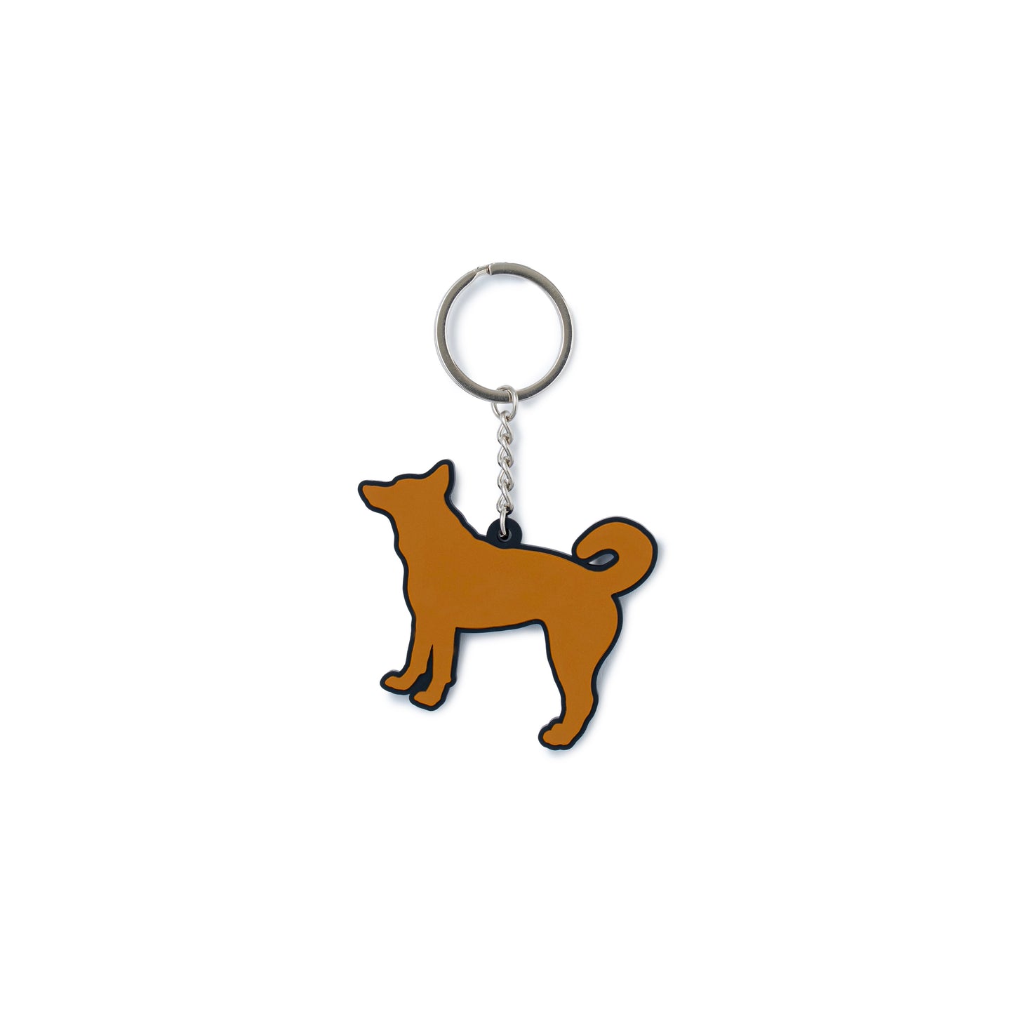 Star Dog Rubber Keychain