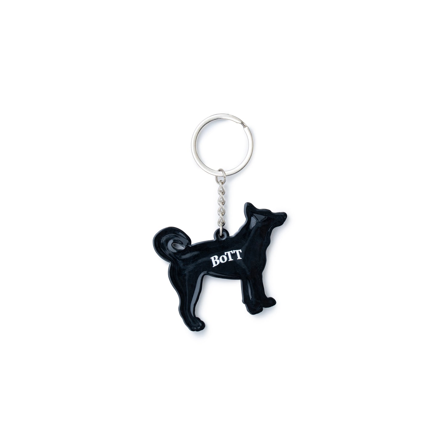 Star Dog Rubber Keychain