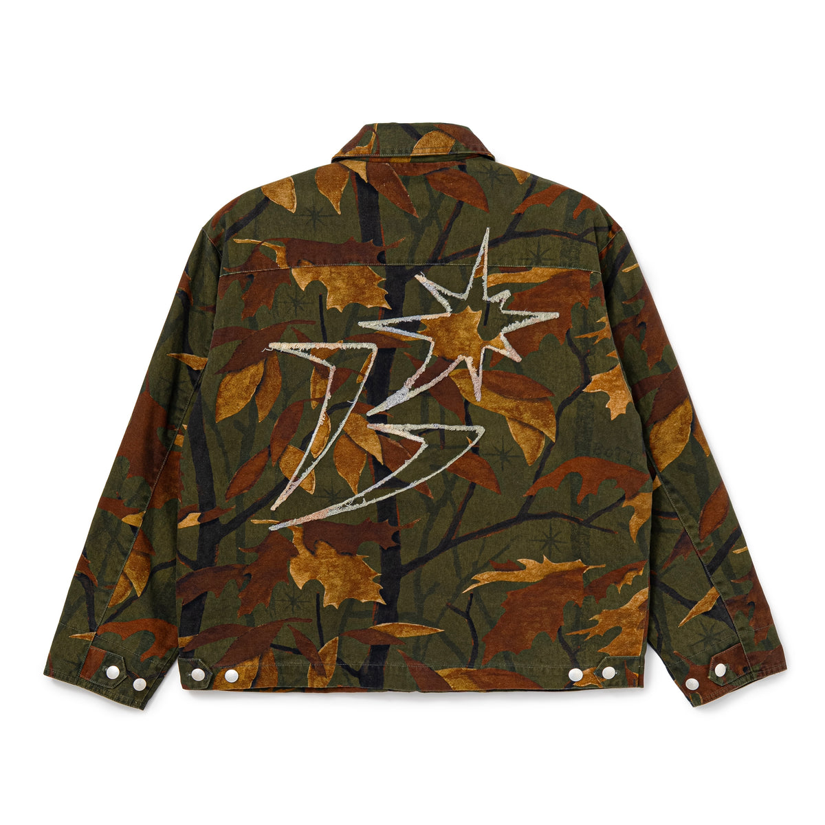 Washed B Logo Work Jacket