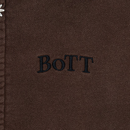 Washed Cargo Pocket Zip Hoodie