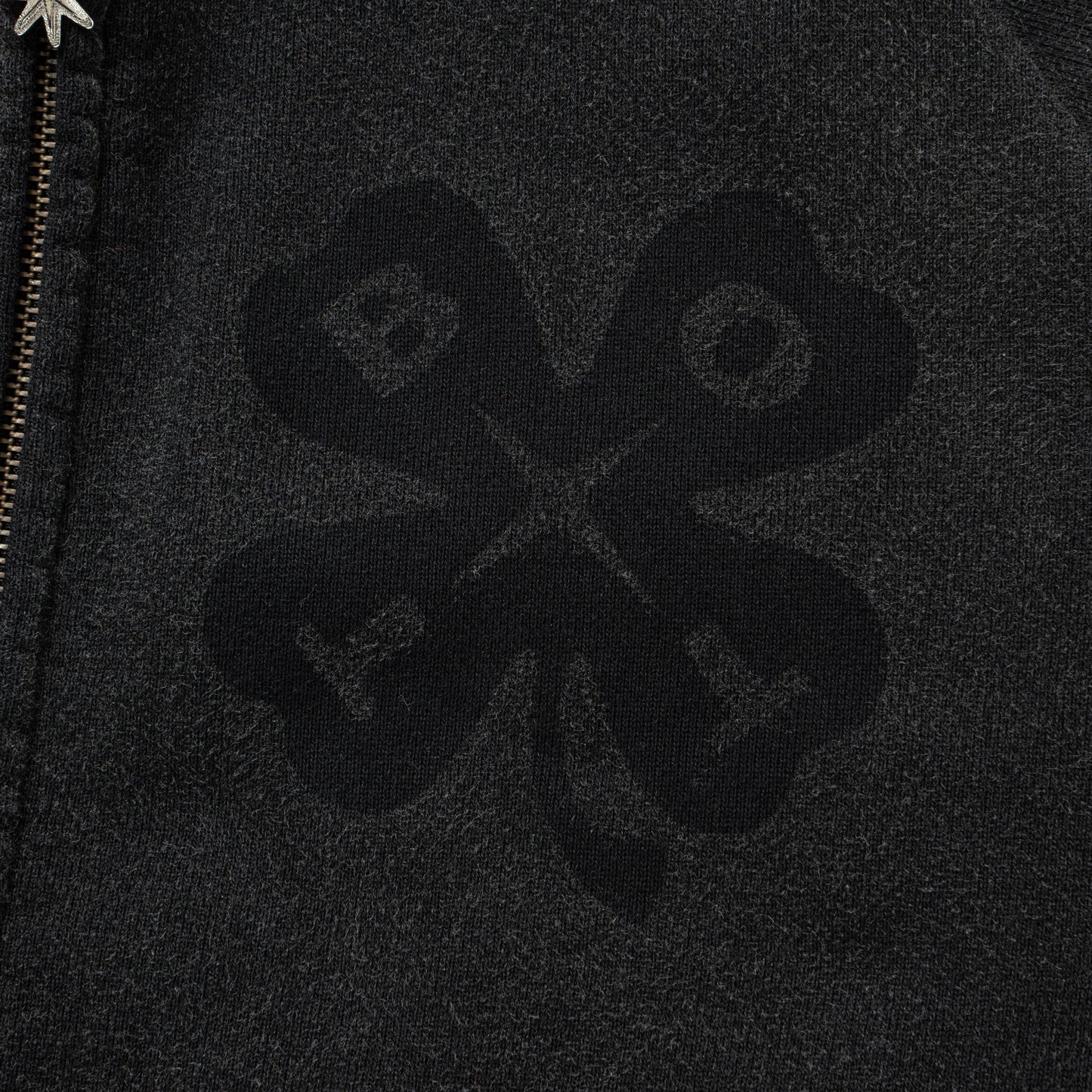 Washed Lucky Logo Zip Hoodie